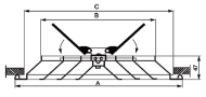 Кръгла решетка за таван схема